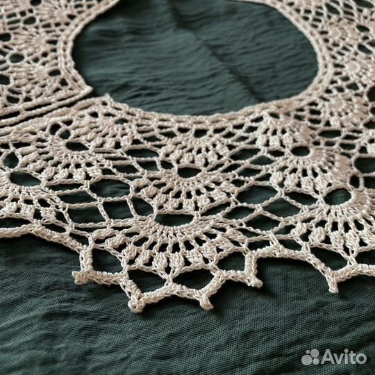 Кружевной воротник ручная работа