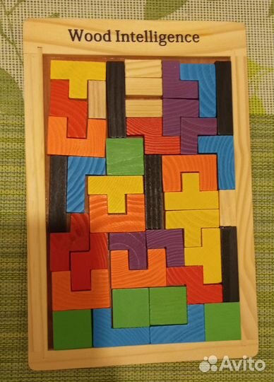 Деревянный пазл-головоломка, бу