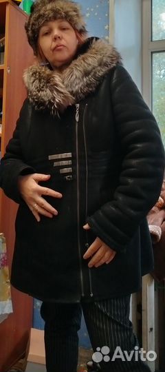 Дублёнка с чернобуркой 52-56