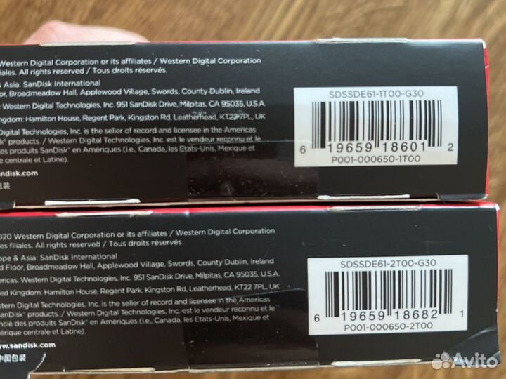 SanDisk SSD Portable extreme 2 /4 tb