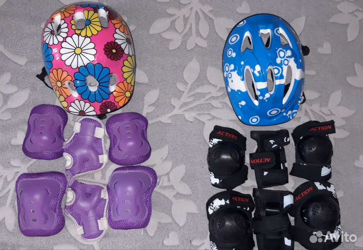 Детский шлем защитный + защита