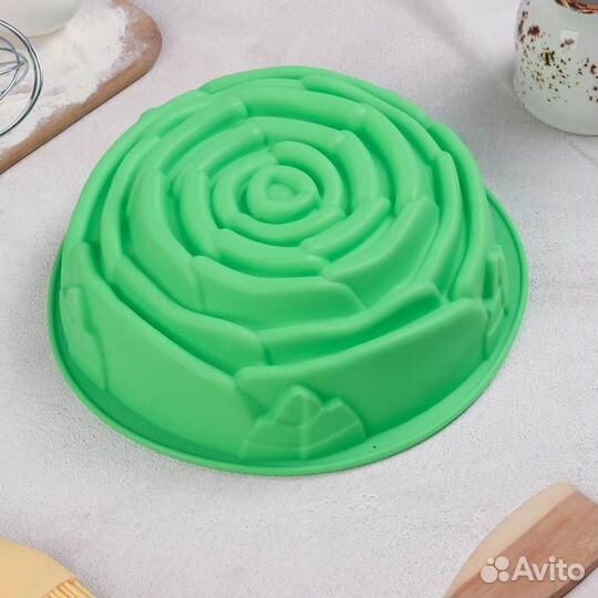 Форма для выпечки силиконовая Доляна «Роза», 219 с