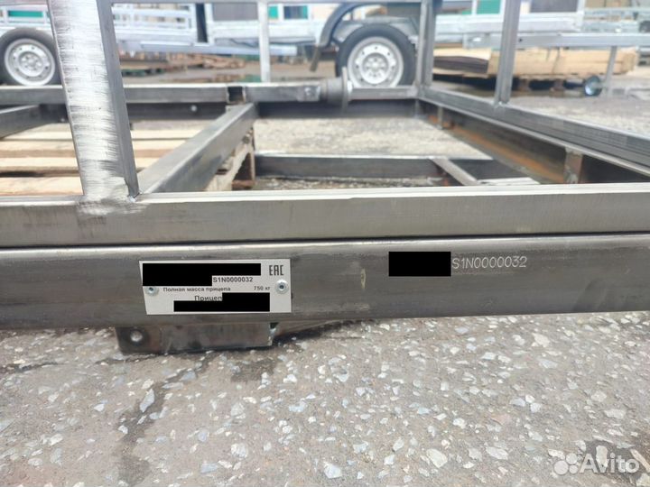 Рама, дышло, ось прицепа усиленная с документами