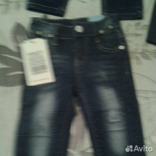 Джинсы новые разм.86,92