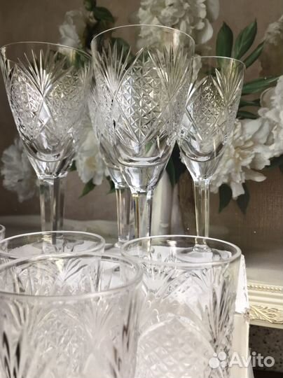 Фужеры, стаканы хрусталь СССР