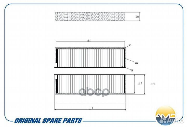 Фильтр салонный amdfc211 AMD