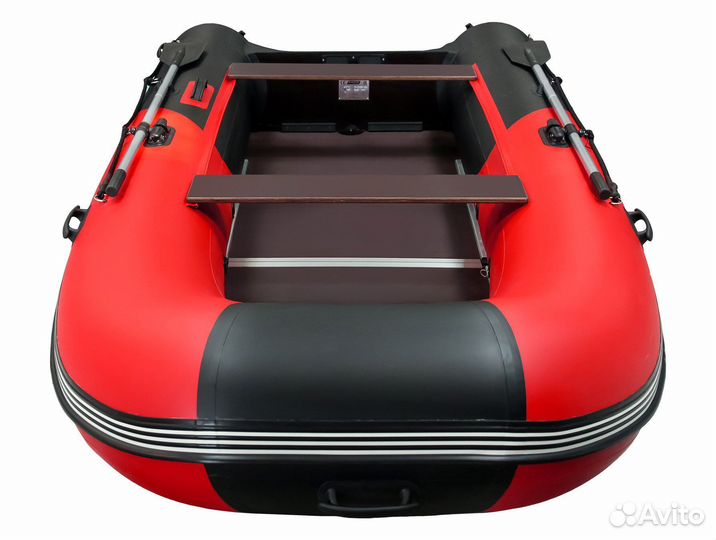 Лодка пвх Gladiator B370 красно-черный