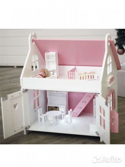 Домик кукольный из мдф с подсветкой
