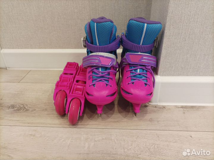 Ролики раздвижные BlackAqua аs-406+ коньки