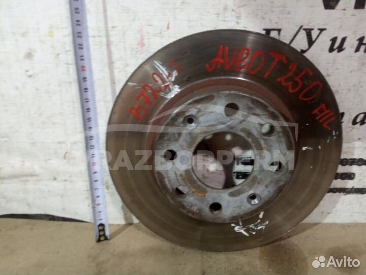 Диск тормозной передний Chevrolet Aveo