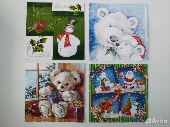 Трехслойные салфетки для декупажа