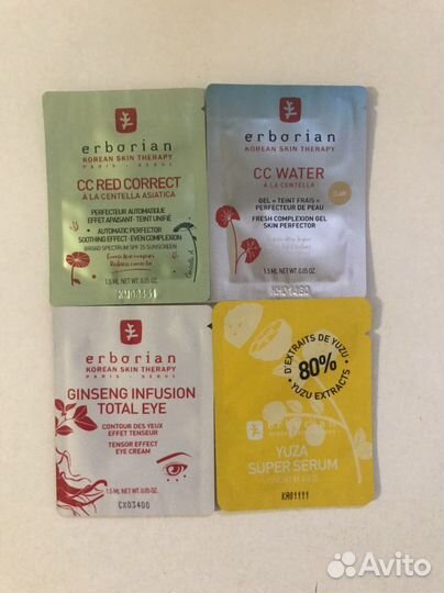 Erborian, La Roche-rosay, Cerave пробники