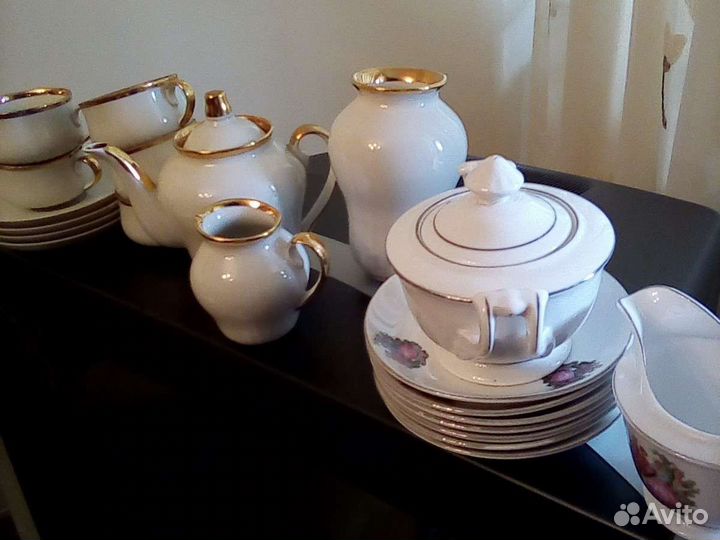 Сервизы чайные, некомплект из СССР