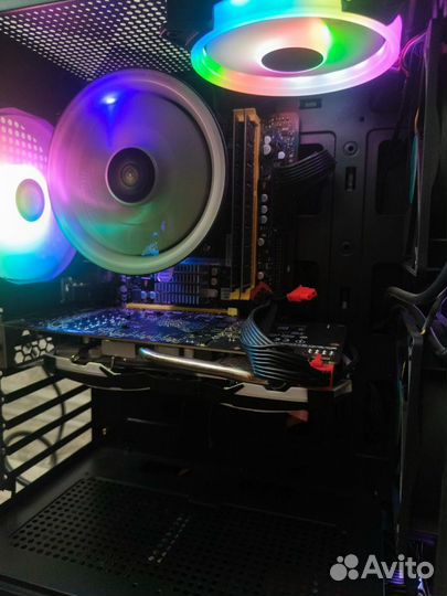 Игровой 6ядер, 16озу, ssd, hdd, rx470, моник144hz