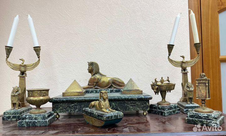 Старинный антикварный письменный прибор