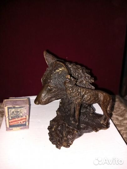 Статуэтка Волк Бронза Европа