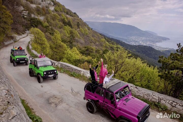 Экскурсии на ярких джипах, джип туры по Крыму