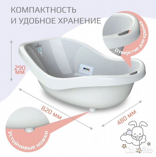 Ванночка и матрасик для купания