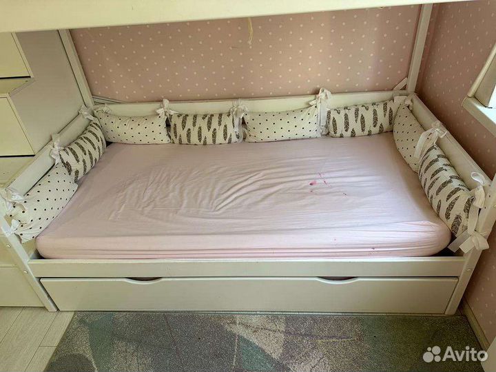 Двухъярусная кровать домик бу