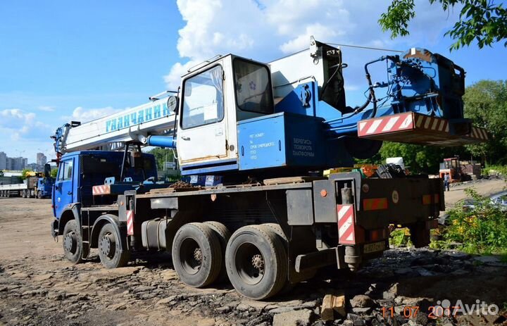 Аренда и услуги автокрана, 25 т, 28 м, с гуськом 9 м