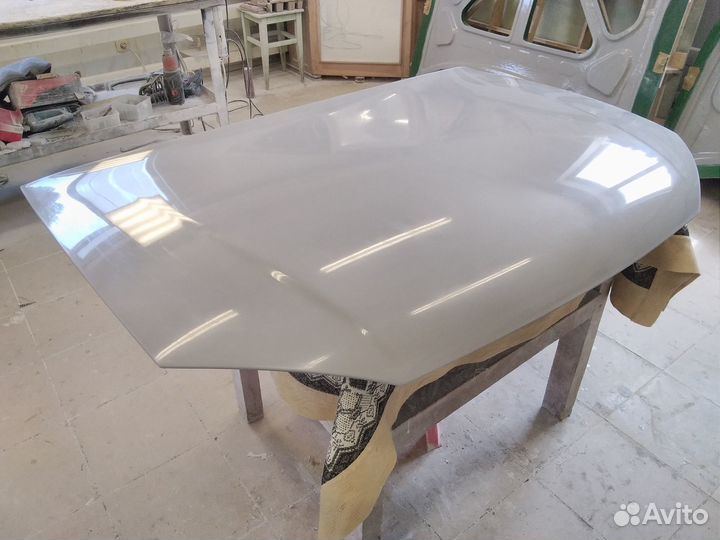 Капот стеклопластиковый для Лада Калина 1