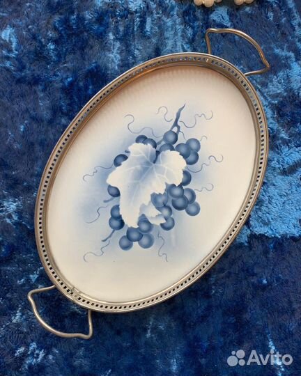 Винтажный поднос Европа