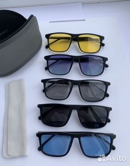 Очки emporio armani черные поляризационые