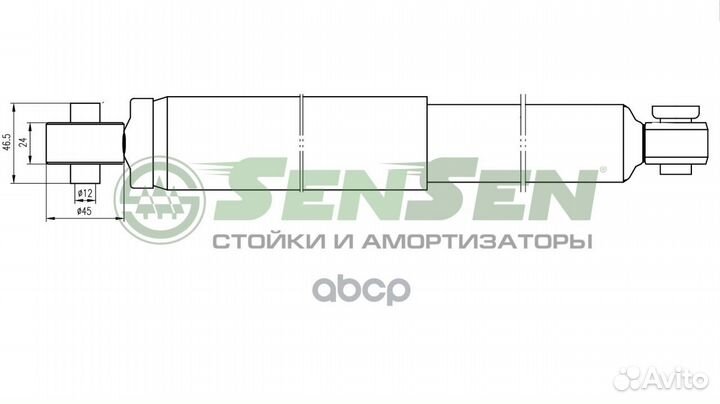 Амортизатор зад. hyundai solaris rb, accent iv