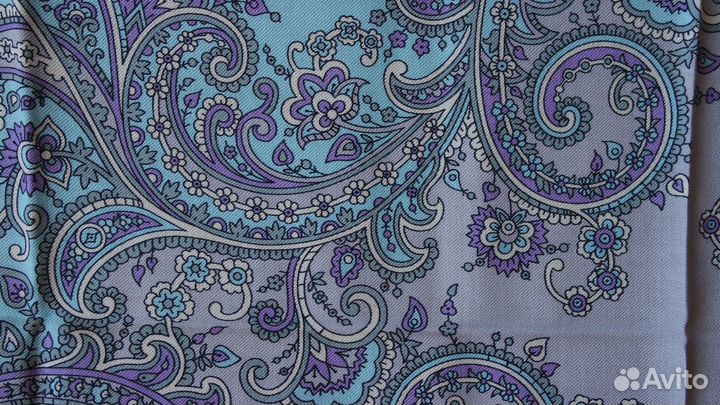Павловопосадский платок новый шерстяной