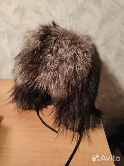 Шапка-ушанка женская чернобурка