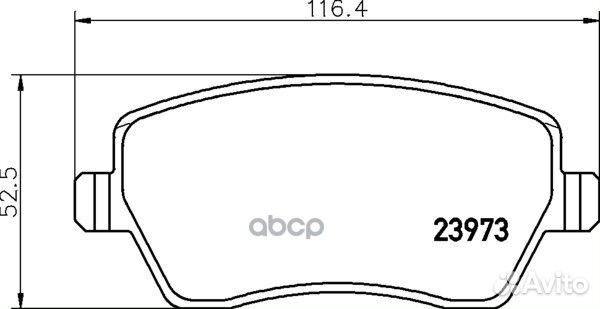 Колодки тормозные дисковые перед NP2010 NIS