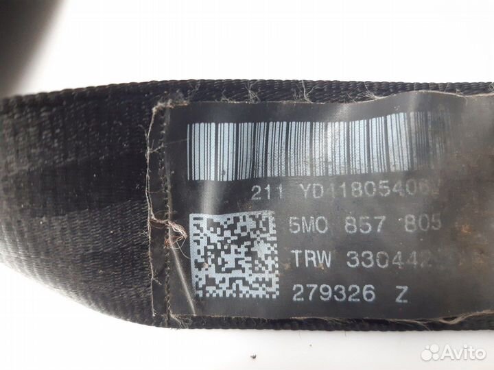 Ремень безопасности задний Volkswagen Golf Plus