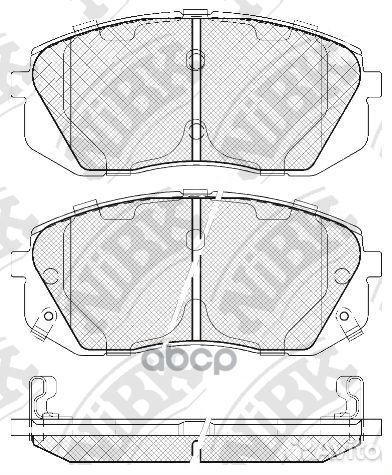 Колодки тормозные PN0052 NiBK