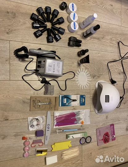 Набор для маникюра с лампой