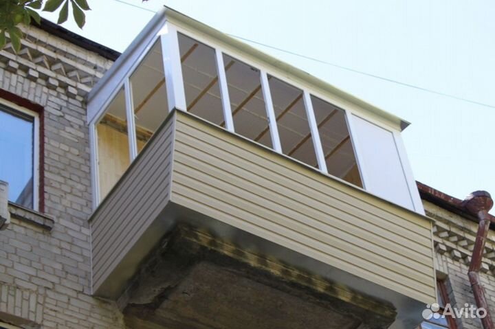 Балкон с выносом по подоконнику под ключ за 7 дней