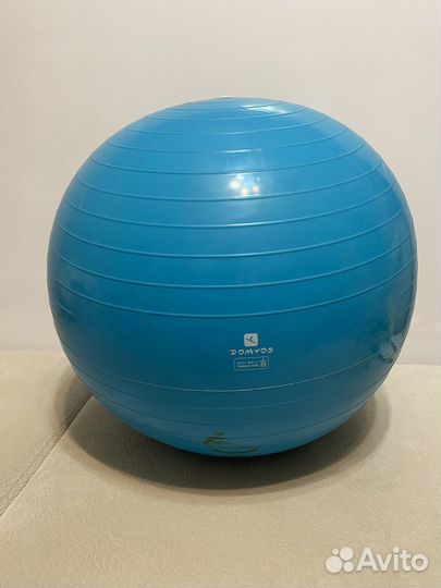 Фитбол синий мяч гимнастический бу