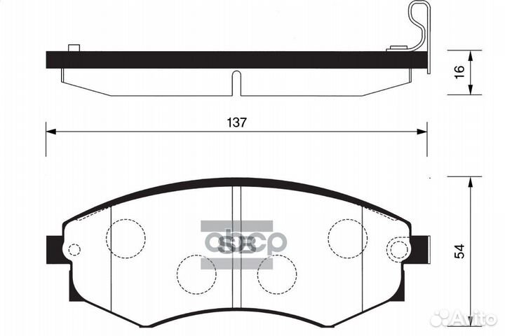 Колодки тормозные передние SP1144 Sangsin brake