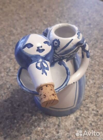 Фигурка гжель солонка-перечница