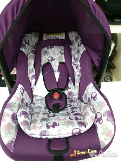 Автолюлька 0-13кг для новрожденных Еду-Еду фиолето