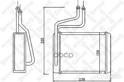 Радиатор печки Ford Mondeo all 96-03 10-35070-SX
