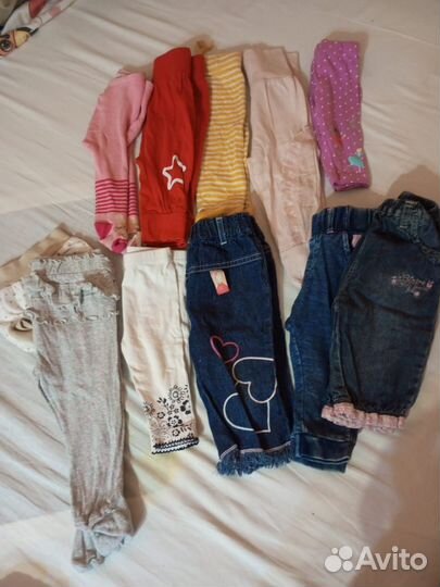 Вещи пакетом для девочки 56 -74