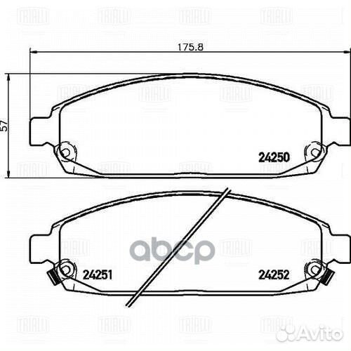 Колодки торм. для а/м Jeep Grand Cherokee III