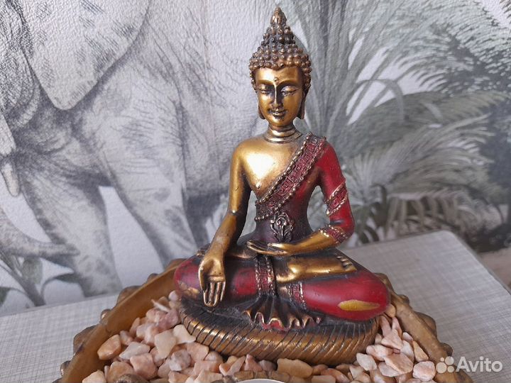 Подставка под благовония со свечой Будда,статуэтка