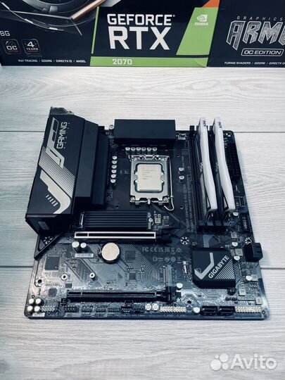 Материнская плата B760 + i5 12400f + 16Gb RGB + M2