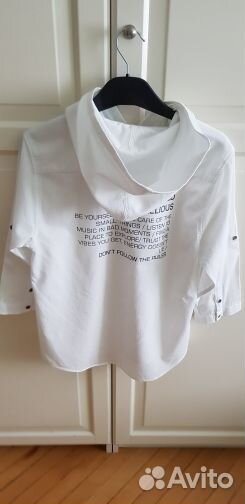 Рубашка для мал. с кап. бел.цв.хл.100 р.152 11/12