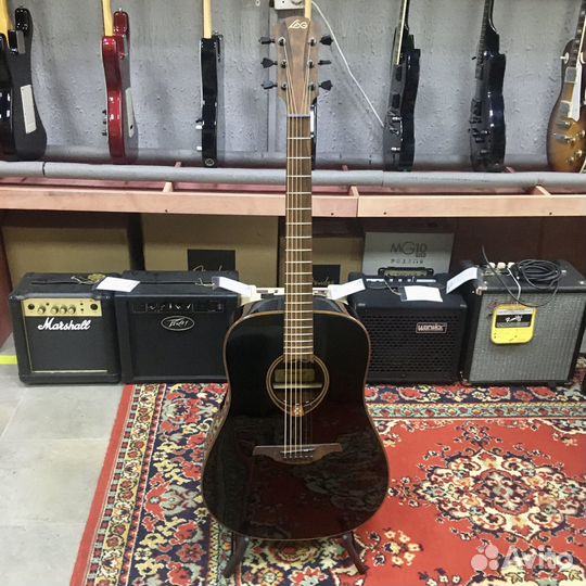 Акустическая Гитара Lag + Аксессуары