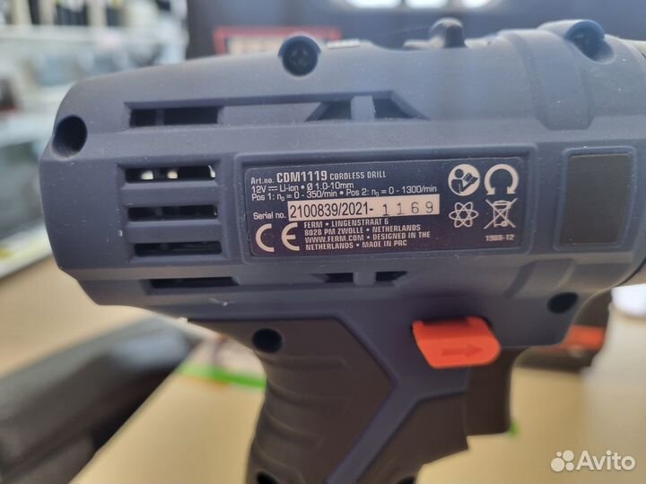 Шуруповерт ferm cdm1119