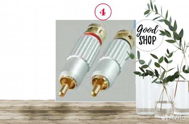 RCA штекер тюльпан