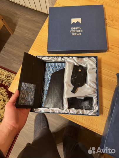 Подарочный набор, кошелек, визитница