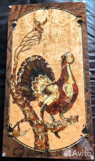 Нарды янтарные охотничьи